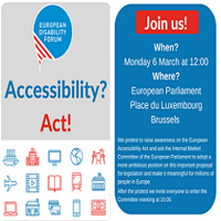 Accessibilità, una manifestazione europea per chiederla a gran voce!